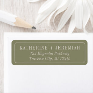 Étiquette Katherine Couleurs courbes Adresse mariage