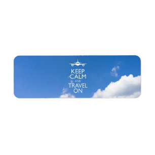 ÉTIQUETTE KEEP CALM ET TRAVEL