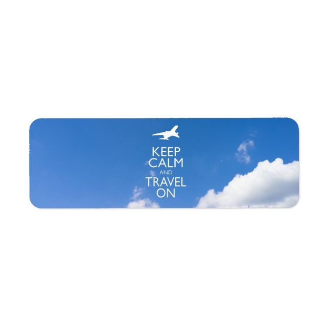 ÉTIQUETTE KEEP CALM ET TRAVEL (Devant)