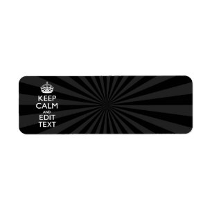 Étiquette KEEP CALM personnalisé et votre texte en rafale