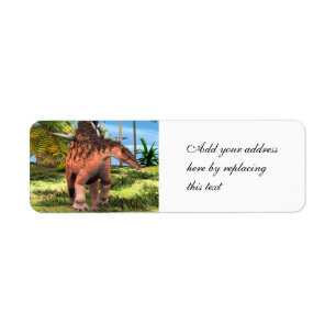 Étiquette Kentrosaurus Dinosaure Jungle Art Préhistorique