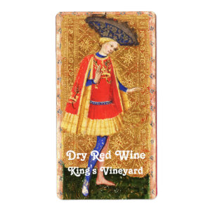 ÉTIQUETTE KING'S VINEYARD RED WINE / ANTIQUE TAROTS