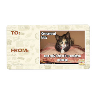Étiquette Kitty intéressé