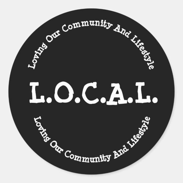 Étiquette L.O.C.A.L. (Devant)