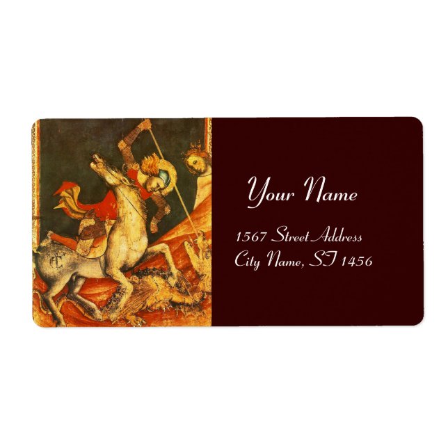 Étiquette La bataille de Saint George avec le Dragon (Devant)