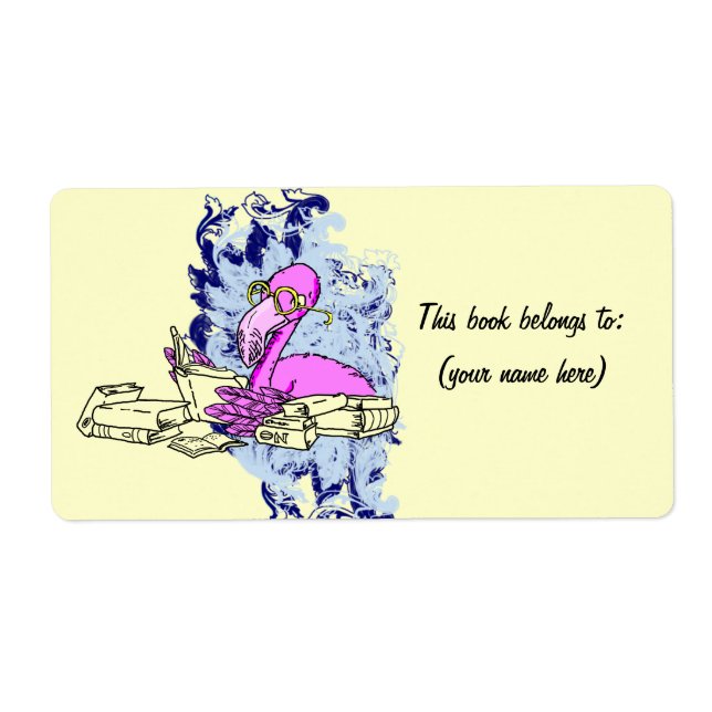 Étiquette La bibliothèque Réutilisable 12, carré 2 (Devant)