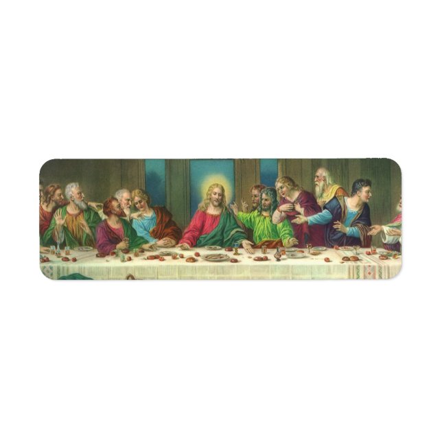 Étiquette La Cène à l'origine de Léonard de Vinci (Devant)