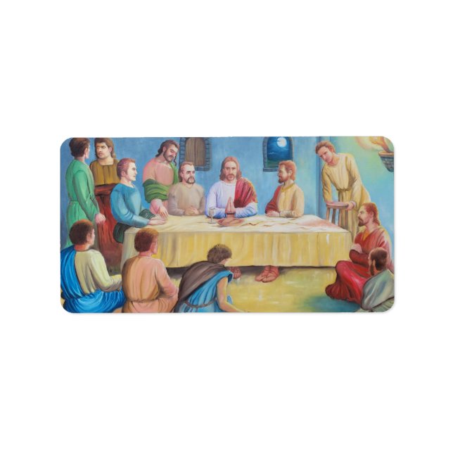 Étiquette La Cène : Jésus et les disciples (Devant)