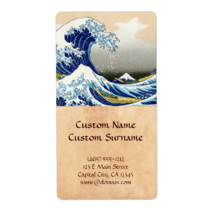 Étiquette La grande vague au large de Kanagawa Katsushika Ho