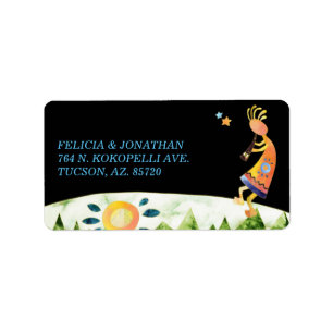 Étiquette La nature a inspiré Kokopelli épousant l'adresse