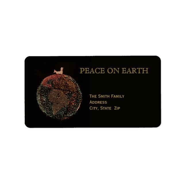 Étiquette La paix de Noël sur Terre (Devant)