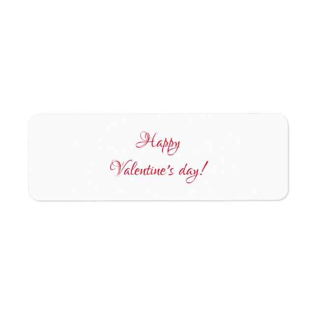 Étiquette la Saint-Valentin (Devant)