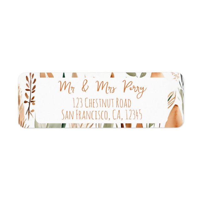 Étiquette La vie est meilleure avec Boho Vibes - Adresse de  (Devant)