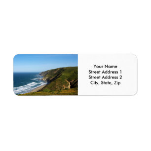 Étiquette Label d'adresse de retour de la côte de Californie