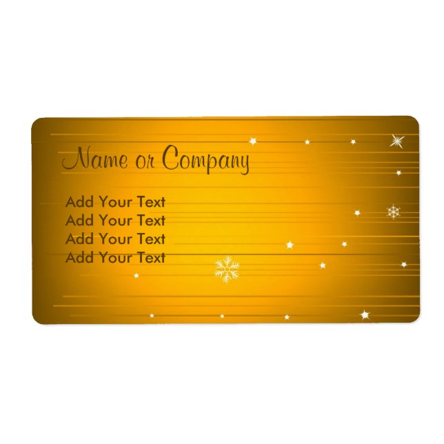 Étiquette Label de conception Christmas (Devant)