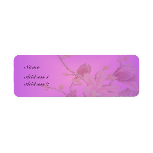Étiquette Label Fleur de Cerisier (Devant)