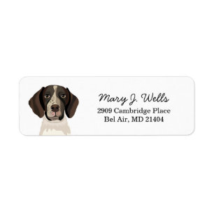 Étiquette Label German Shorthred Pointer Return Address