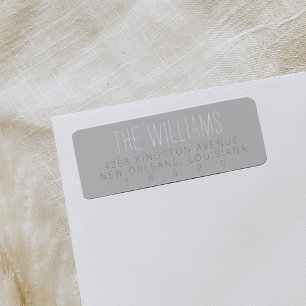Étiquette Labels de Gray Minimalist