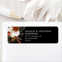 Laboratoire de mariage floral en terre cuite noire