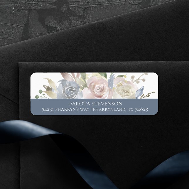 Étiquette Lac Misty | Jolie marque douce Dusty (Créateur téléchargé)