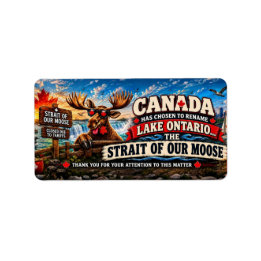 Étiquette Lac Ontario Canada est maintenant le détroit de no