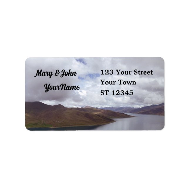 Étiquette Lac Tibétain (Devant)