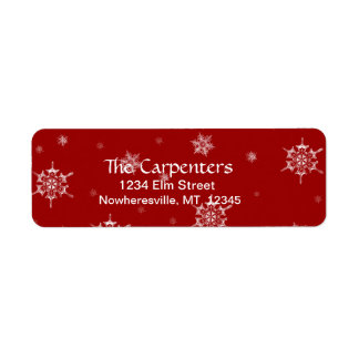 Étiquette Lâches d'adresse de retour Snowflon