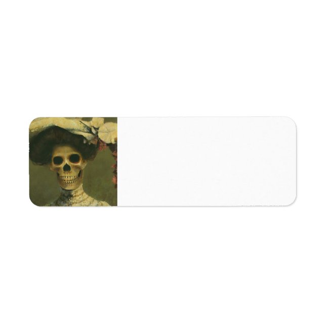 Étiquette Lâches Gothiques Squelette Lady (Devant)