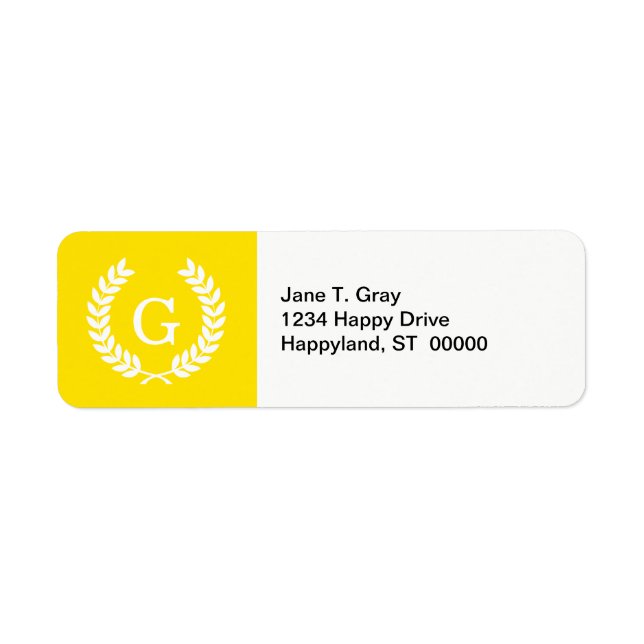 Étiquette Laine de blé blanc jaune Première monographie (Devant)