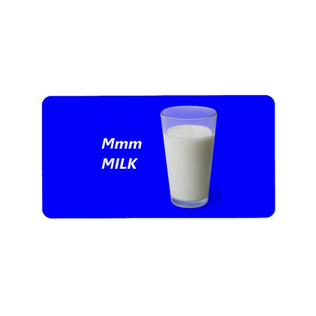 Étiquette LAIT Mmm (Devant)