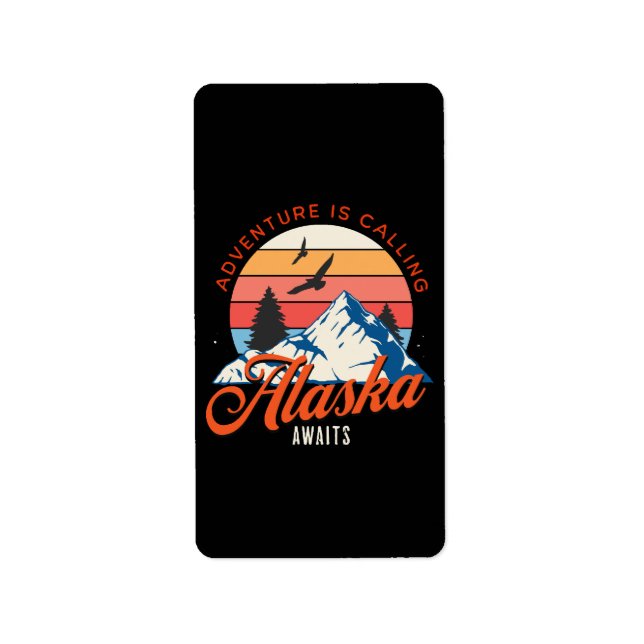 Étiquette L'Alaska vous attend ! (Devant)