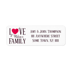Étiquette L'amour fait une famille - approvisionnements de