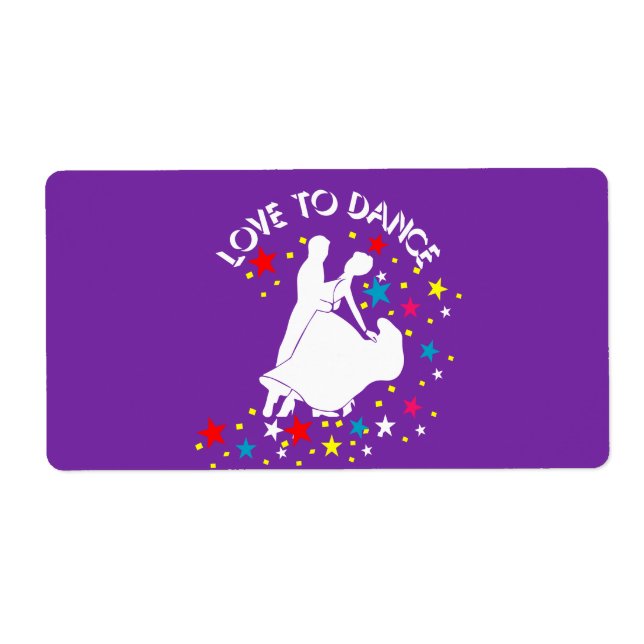 Étiquette L'amour pour la danse (Devant)