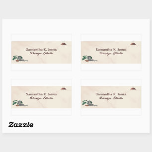 Étiquette Lampe à chaise marbrée Studio de concept