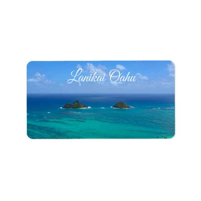 Étiquette Lanikai Oahu  (Devant)