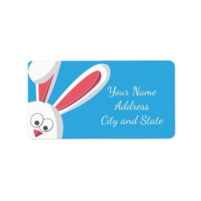 Étiquette Lapin de Pâques (Devant)