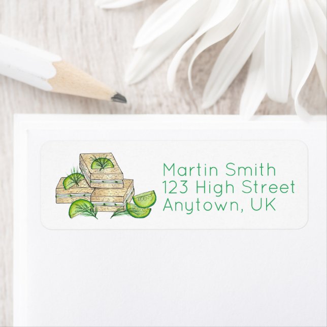 Étiquette L'après-midi Tea Party Cucumber Dill Sandwich (En situation)