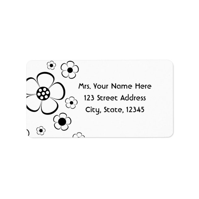 Étiquette Lâques d'adresses en gras (Devant)