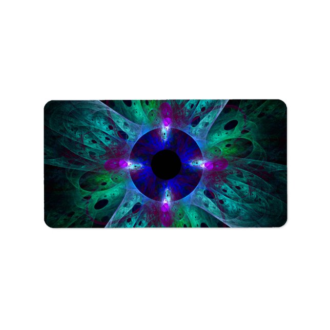 Étiquette L'art Abstrait des yeux (Devant)