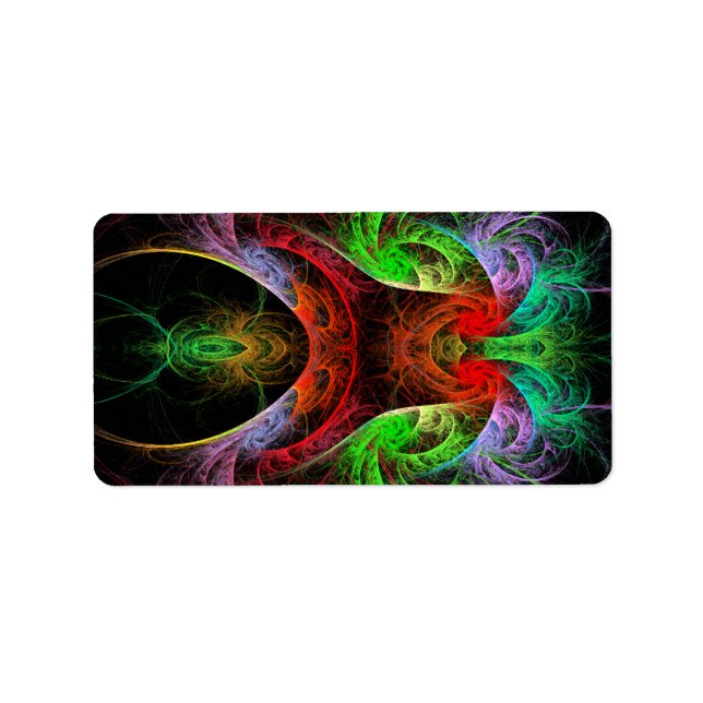 Étiquette L'art Abstrait du Carnaval (Devant)