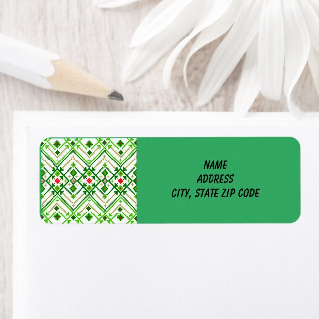 Étiquette L'art populaire ukrainien inspiré (En situation)