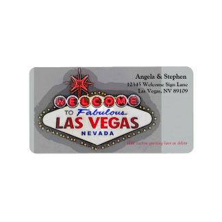 Étiquette Las Vegas Faire-part de mariage Adresse de retour