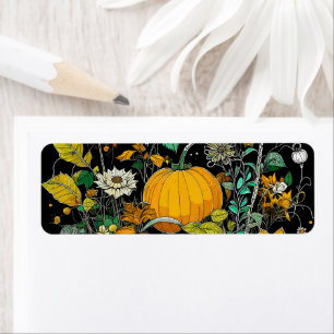 Étiquette L'automne encore vie avec citrouille