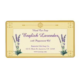 Étiquette Lavande vintage