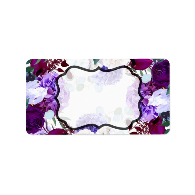 étiquette Lavender 1,25 po x 2,75 po Adresse posta (Devant)