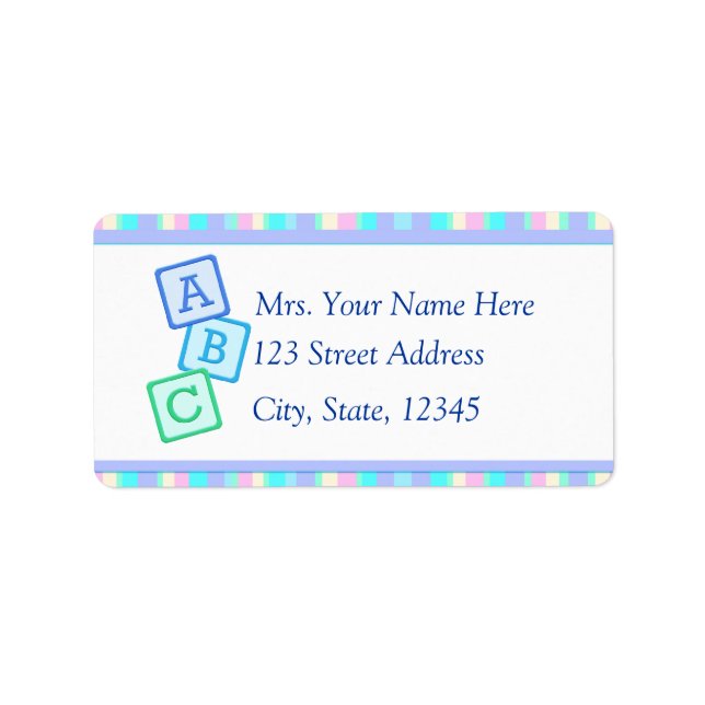 Étiquette Lavender Baby Address Lables (Devant)