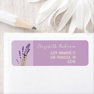 Étiquette Lavender Love Mariage
