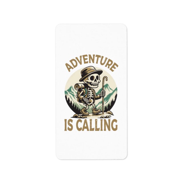 Étiquette L'aventure vous appelle (Devant)