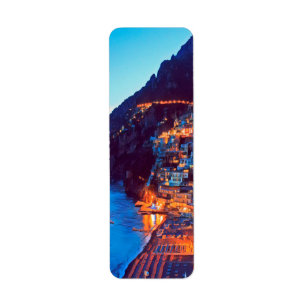 Étiquette ldp POSITANO Côte Amalfi - coucher de soleil pris