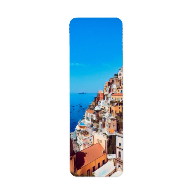 Étiquette ldp POSITANO - Côte d'Amalfi - Panorama (Devant)